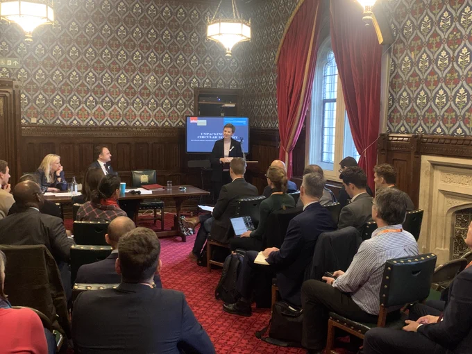 Mary Creagh CBE MP addresses the audience. 