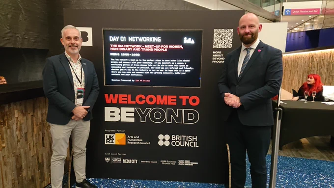 Darren Grice, Salford Council Culture Director & City Mayor Paul Dennett at Beyond Conference