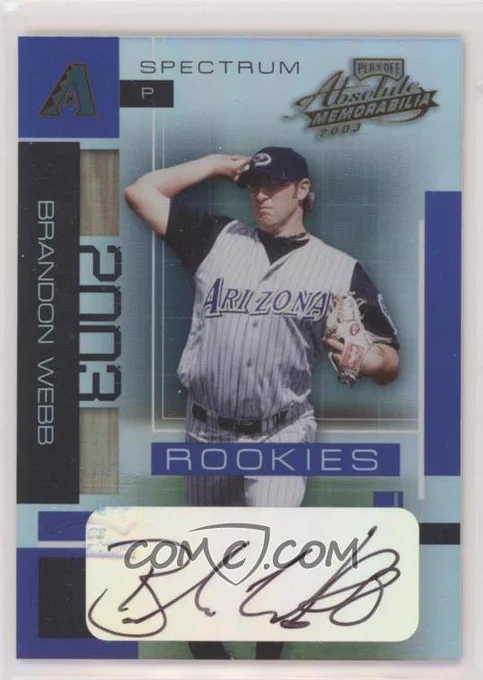 2003 Playoff Absolute Memorabilia - [Base] - Spectrum Signatures #190 
Brandon Webb [EX to NM] #/250
