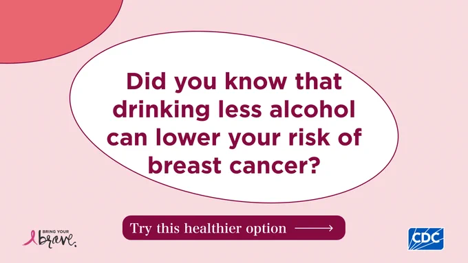 Did you know that drinking less alcohol can lower your risk of breast cancer?  Try this healthier option.