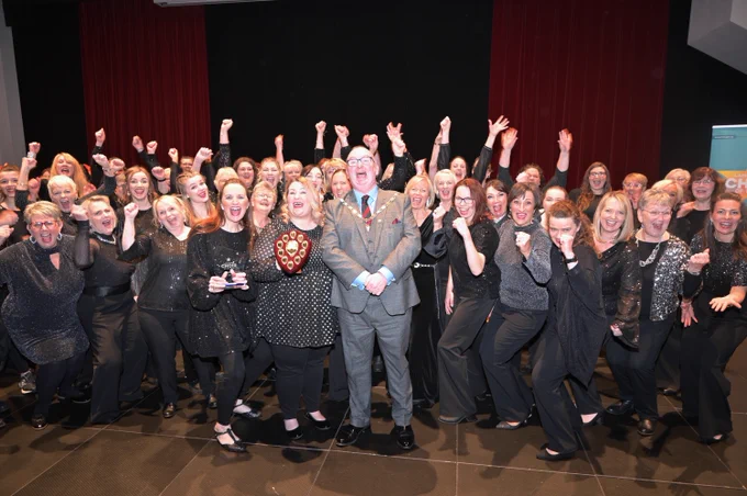 Red Rosettes Show choir  - winners