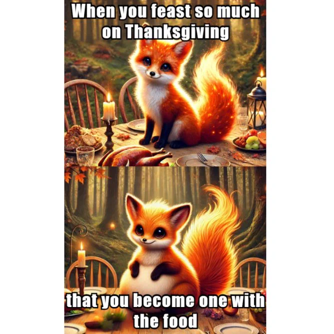 Embertlf ate a lil bit too much this thanksgiving. #ember $embertlf #embermeme #memecoins #supercycle