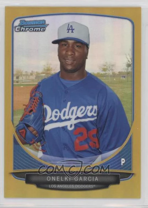 2013 Bowman Chrome - Prospects - Gold Refractor #BCP118 
Onelki Garcia #/50