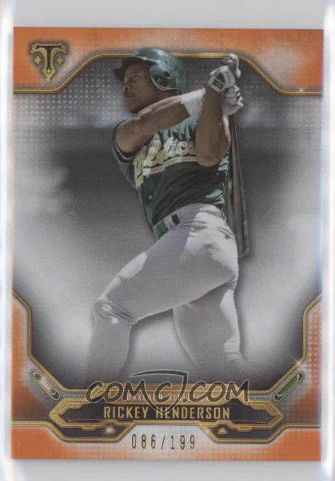 2020 Topps Triple Threads - [Base] - Amber #66
Rickey Henderson #/199