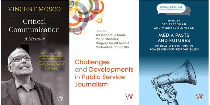 Three book covers of new titles from UWP