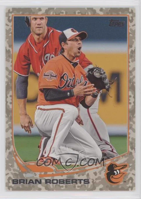 2013 Topps - [Base] - Desert Camo Foil #515
Brian Roberts #/99