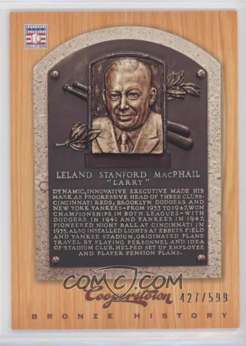 2012 Panini Cooperstown - Bronze History #56 
Larry MacPhail #/599