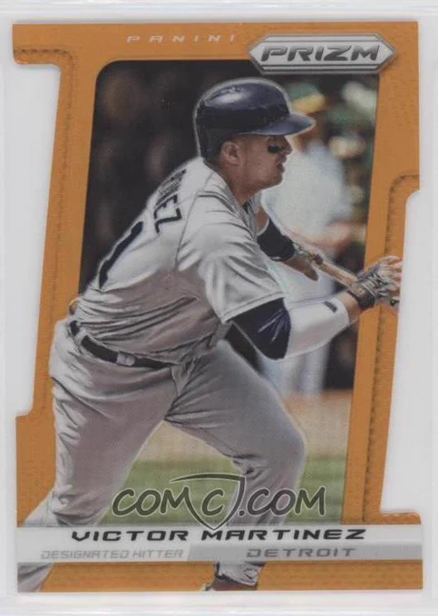 2013 Panini Prizm - [Base] - Orange Prizm Die-Cut #24
Victor Martinez #/60