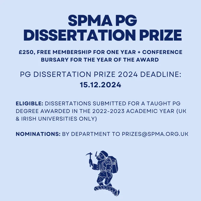 SPMA PG DISSERTATION PRIZE details