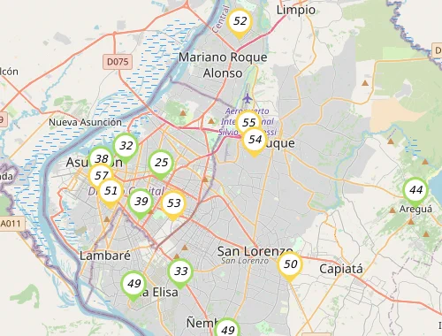 Koa nde aire? #AireLibre
2024-12-01 16:00

4toBarrio-Luque-PY: 54 - 🟡😐 Maso
Barrio Loma-Caacupe: 38 - 🟢👍 Libre
Barrio San Roque: 39 - 🟢👍 Libre
Benjamín Aceval: 13 - 🟢👍 Libre
Caaguazú - Ñemby: 45 - 🟢👍 Libre
Capiatá-PDJ: 48 - 🟢👍 Libre
CDS-Nazareth: 38 - 🟢👍 Libre
El Cántaro: 41 - 🟢👍 Libre
Encarnación Ruta 6t: 20 - 🟢👍 Libre
FP-UNA Pettirossi: 54 - 🟡😐 Maso
Ñemby, Villa Anita: 30 - 🟢👍 Libre
Pirayú - Barrio 1 : 52 - 🟡😐 Maso
Recoleta UCOM: 23 - 🟢👍 Libre
Roshka: 33 - 🟢👍 Libre
San Antonio: 48 - 🟢👍 Libre
San Ignacio, Mnes.: 17 - 🟢👍 Libre
San Pablo: 48 - 🟢👍 Libre
Sodep,San Vicente : 50 - 🟢👍 Libre
Surubi-i, Mariano: 52 - 🟡😐 Maso
Villa Adela - Luque: 54 - 🟡😐 Maso
Villa Elisa, Villa B: 51 - 🟡😐 Maso
Villarrica, Ybaroty: 30 - 🟢👍 Libre

Más info en AireLib.re
