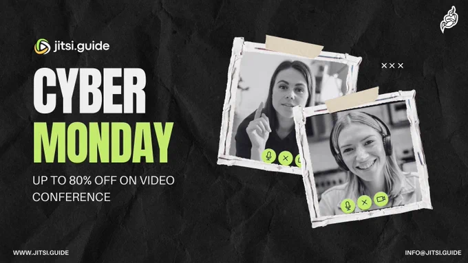 🎯 Take advantage of Cyber Monday and get up to 80% off on expert Jitsi installation services! Upgrade your video conferencing experience today!