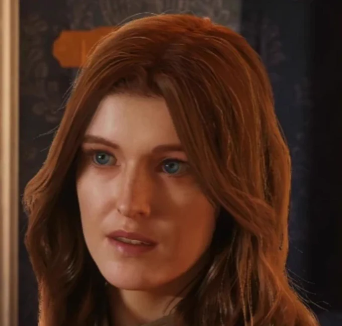 A white red haired woman