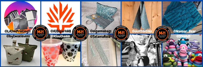 Image shows a collage of 10 businesses who are all part of the My Helpful Hints small business directory 

@StephJS
@Justtextiles
@AIOsparkHQ
@Nannar_Bear
@piqcee
@KSouthamm
@bytwoelevens
@olgannabags
@LAInkPrintingS1
@TataniaRosa