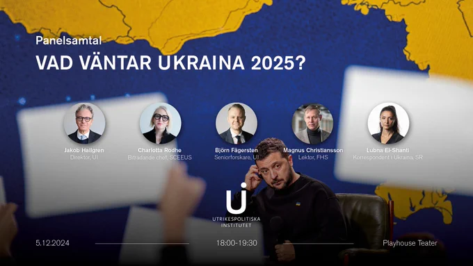 Panelsamtal: Vad väntar Ukraina 2025? Foto: Evgeniy Maloletka/AP/TT.