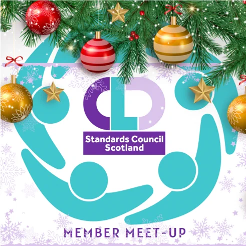 Image of the CLD Standards Council logo with tinsel and Christmas baubles