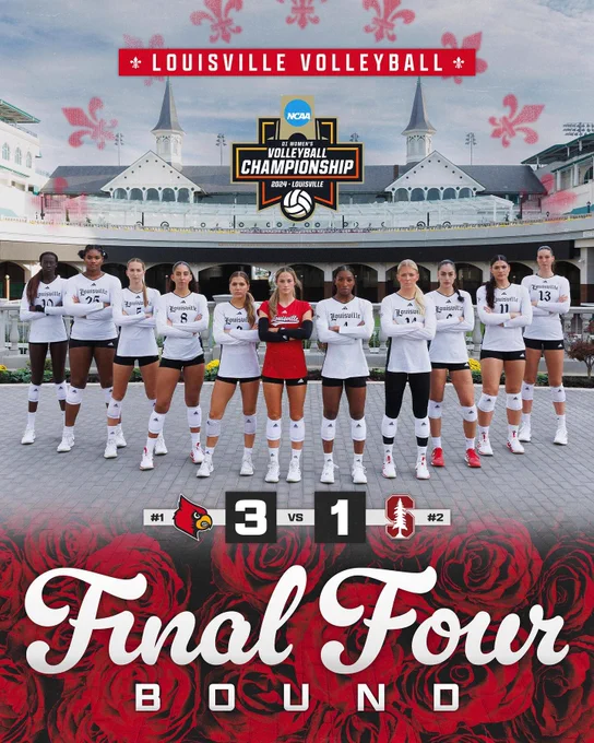 Louisville Volleyball is in the Final Four and need your support on Thursday, December 19th!

🎟️Ticket link in bio🎟️

📅 Thursday, December 19
📍 KFC Yum! Center
⌚ 6:30 p.m.
📺 ESPN

#UofL #UniversityofLouisville #UofLEvents #UofLAlumni #UofLSports #GoCards #UofLAthletics