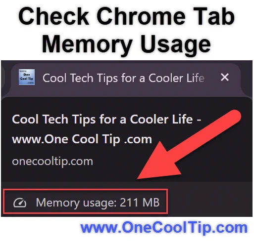 😩Tired of a sluggish Chrome browser?   

https://www.onecooltip.com/2024/12/tame-your-tabs-how-to-monitor-chrome.html

Learn how to monitor your tab memory usage and reclaim your computer's performance! 🚀 

#ChromeTips #BrowserPerformance #Google #Chrome @google @googlechrome #TechTips #TechGuide #OneCoolTip @OneCoolTip 