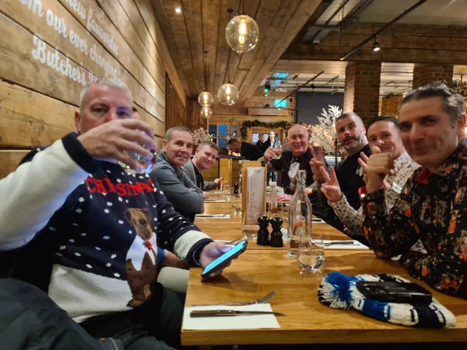The Block Steakhoise on Princess Street, Edinburgh. We await our Christmas Dinner. 🎄 🎅👏