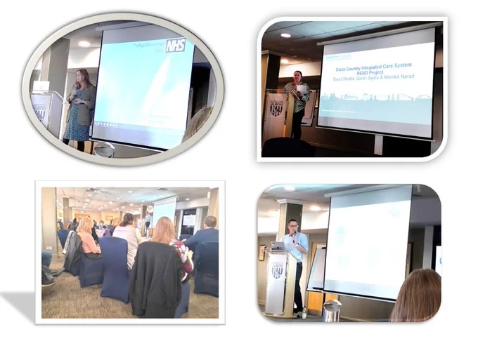 Researchers presenting at the Black Country Celebration of Research Event, to an attentive audience.