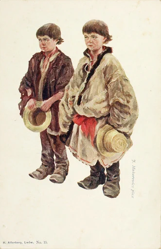 Image of two young boys dressed for winter.