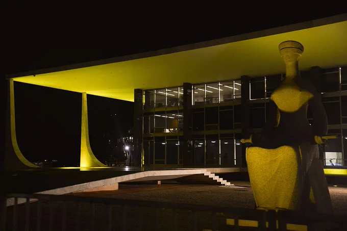 The Supreme Federal Court building in Brasília, Brazil.