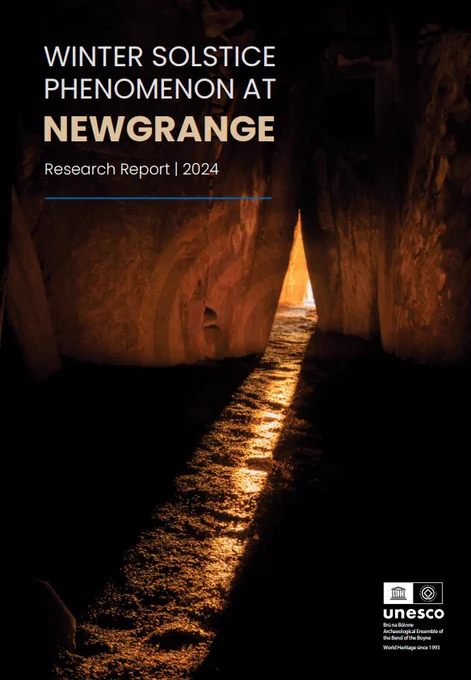 Cover - Winter Solstice Phenomenon at Newgrange report by Dr Frank Prendergast. Now available for download.