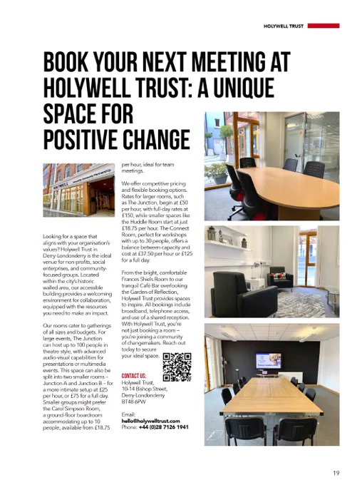 Connected magazine page