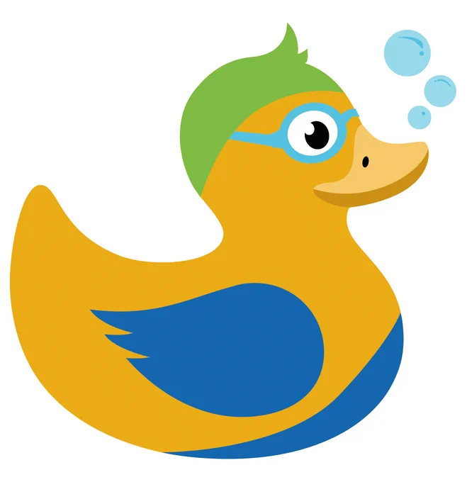 Bubbles the Be Well Duck