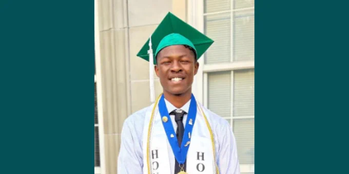 West Brunswick High School's Josiah Johnson, a recipient of the Russell Glenwood Baldwin Scholarship will be attending Winston-Salem State University.