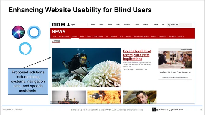 Enhancing Website Accessibility for Blind Users
