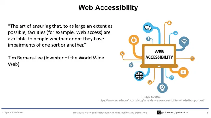Describing what is Web Accessibility. 