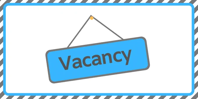 Job vacancy sign