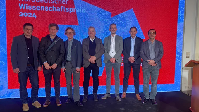 The SEASCAPES team at the award ceremony. Photo: SEASCAPES