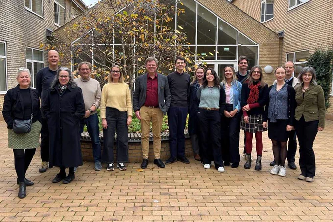 Ciara Kierans (R) and colleagues from the Aarhus Institute of Advanced Studies