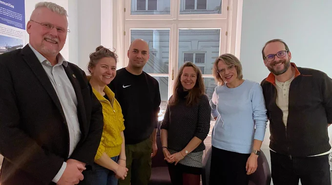 After-work gathering organized by InfraNorth team members with guest Erik Henriksen from the University of Tromsø, Arctic University of Norway.