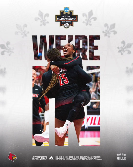 Support @LouisvilleVB as they host Chicago State at the KFC Yum! Center on Friday, Dec. 6

Ticket Info: https://gocards.com/sports/2023/11/21/volleyball-ncaa-tournament-tickets

#UofL #UniversityofLouisville #GoCards #UofLStudentLife #UofLStudents #UofLGrads #UofLAlumni #UofLVolleyball
