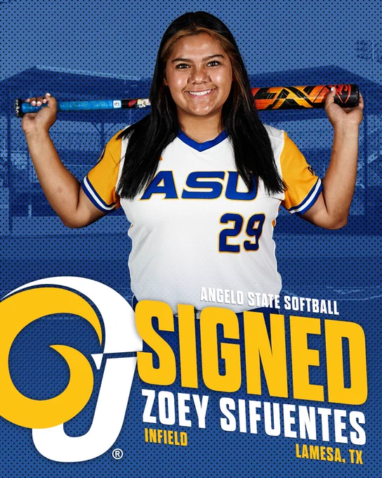 Signing graphic of Zoey Sifuentes.