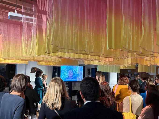 Visual highlights from the evening including photo exhibitions of our work. © Photo Invisible Flock.