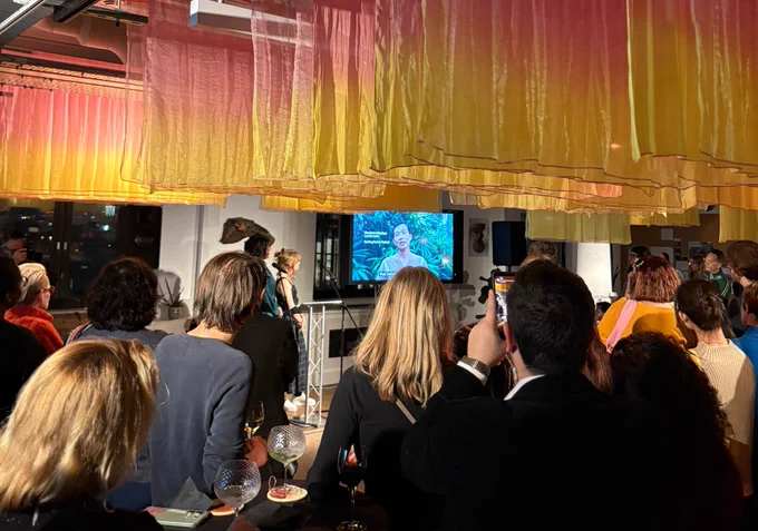 Visual highlights from the evening including photo exhibitions of our work. © Photo Invisible Flock.