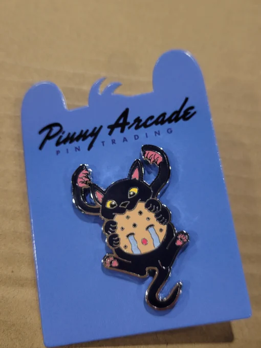 The displacer kitty pinny arcade pin
