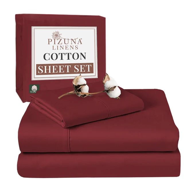 Skin-friendly, Cool & Smooth: Crafted from 100% Long-Staple Combed Cotton Sateen Weave, these 400 thread count queen bed sheets set with their lightweight texture is made with specially compacted yarn. Minimal artificial processing make these bed sheets set queen size gentle on all skin types, prevents night sweats, absorbs moisture and regulates body temperature to sleep cool while maintaining the elegant hotel look.