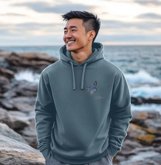 Large blue hoodie in blue