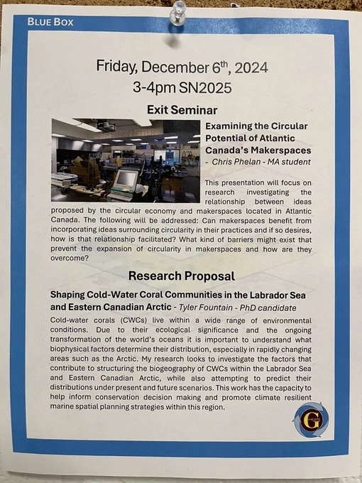 Poster with same info on talks as described in the tweet.