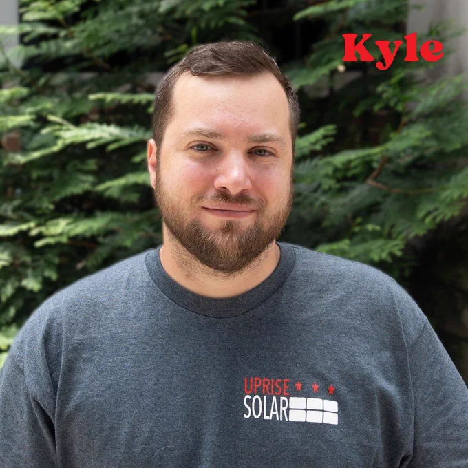 Uprise Solar Outreach Team Lead Kyle.