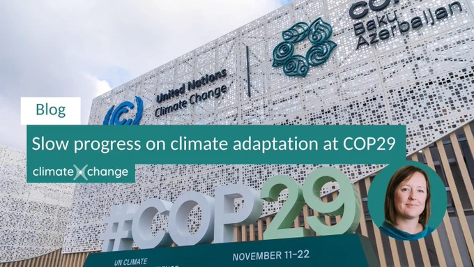 Blog: Slow progress on climate adaptation at COP29 by Dr Kate Donovan