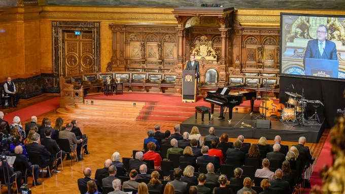 Festakt im Hamburger Rathaus
