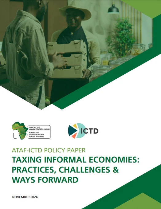 Cover page of the ATAF-ICTD Policy Paper entitled 'Taxing Informal Economies: Practices, Challenges, and Ways Forward'