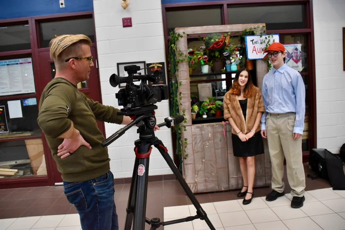 Regiopolis-Notre Dame students speak to local media about their experience.