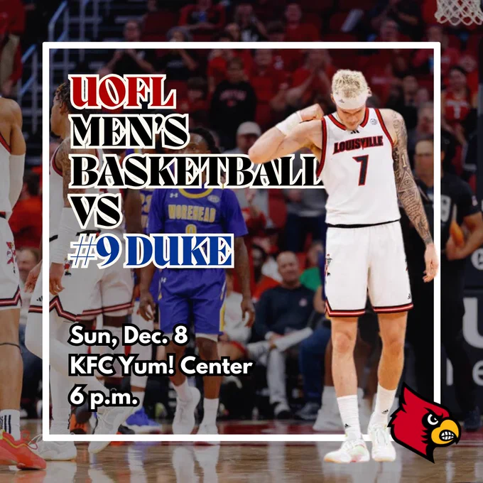 To view keyboard shortcuts, press question mark
View keyboard shortcuts
For you
Following

See new posts
See what's happening around Louisville this weekend!

#UofL #UniversityofLouisville #UofLStudents #UofLEvents #UofLAthletics #GoCards #UofLVolleyball #ACCVolleyball #NCAAVolleyball #UofLSports #UofLWeekend




Tag people
Add descriptions
No file chosen
Your Home Timeline
Louisville Women’s Basketball

@LouisvilleWBB
·
2s
Battle in Brooklyn 

Up Next - No. 2 UConn

📰 https://uofl.me/3VpEaIE

#GoCards
UofL Student Events reposted
Louisville Volleyball

@LouisvilleVB
·
20h
For The Ville.

#GoCards
Courier Journal
@courierjournal
·
29m
With just three shows left, worldwide superstar and entertainer Taylor Swift's Eras Tour ends in Vancouver, Canada.
From courier-journal.com