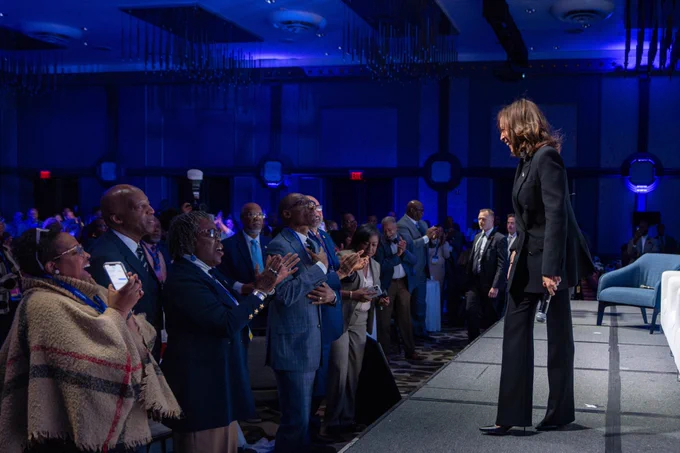 Vice President Harris speaks at the National Black Caucus of State Legislators’ 48th Annual Legislative Conference.